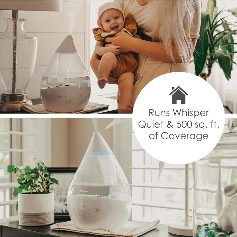 Crane USA Drop 2.0 , 4-in-1 Cool-Mist Humidifier with Aroma Tray & Sound Machine