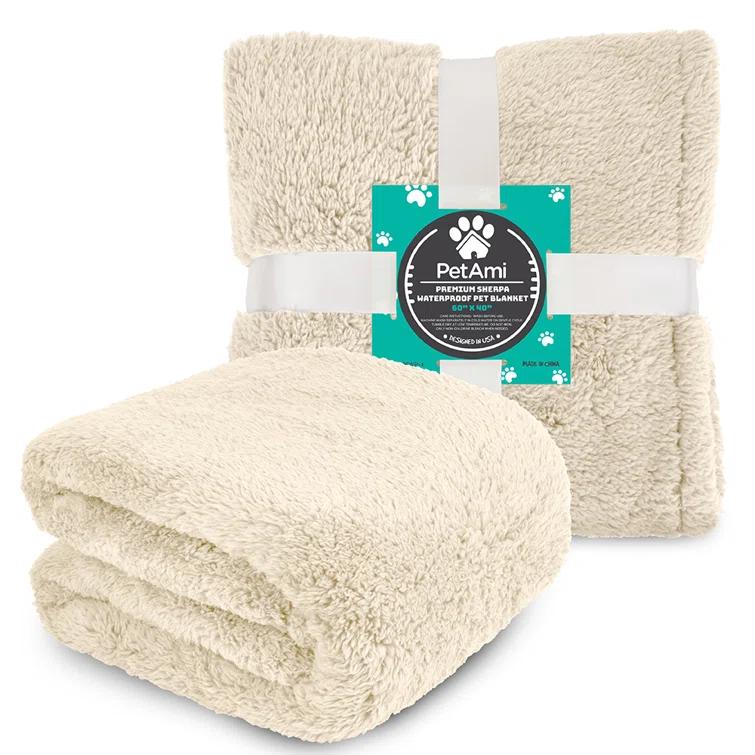 PetAmi Sherpa Fleece Pet Blanket