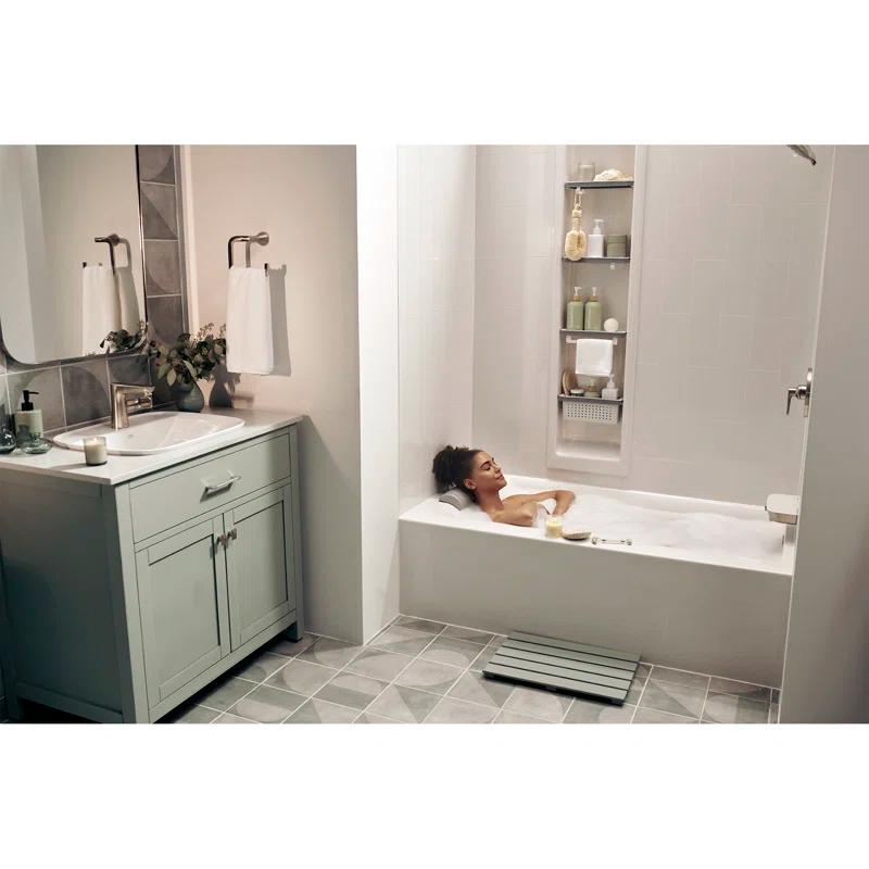 American Standard Aspirations 18'' Vitreous China Rectangular Bathroom Sink with Faucet and Overflow
