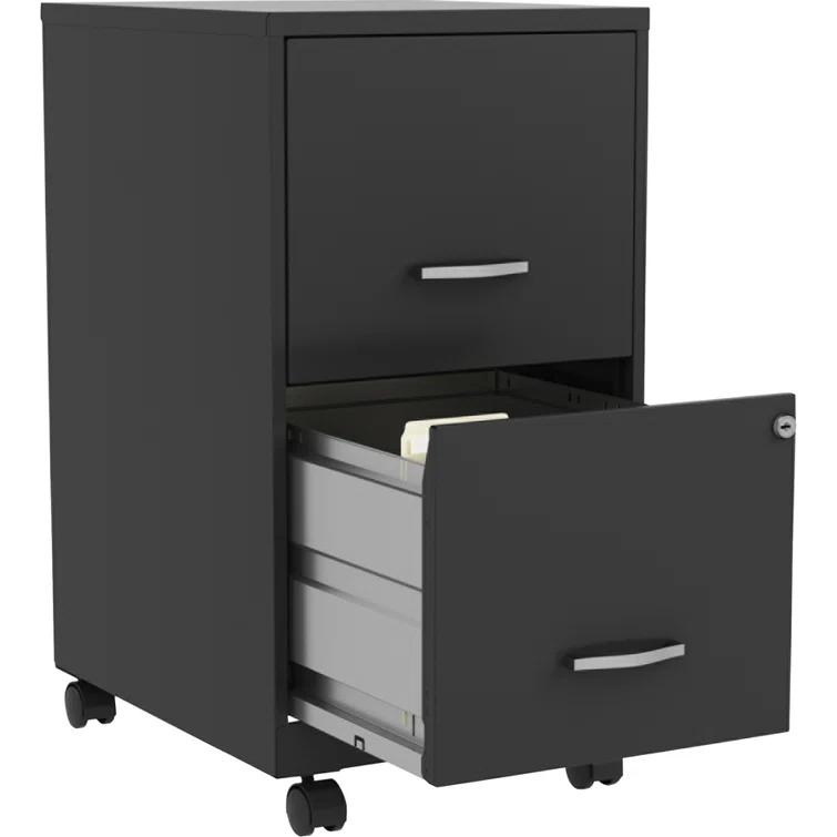 Lorell Soho Mobile 2-Drawer File Cabinet