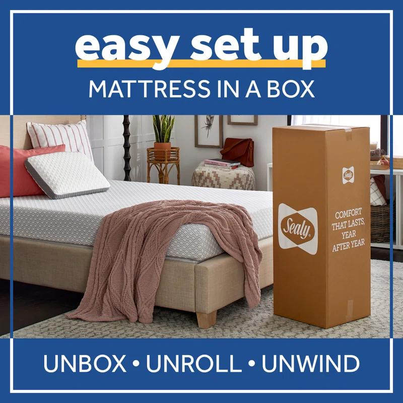 Sealy Sealy Cool and Clean 8" Medium Memory Foam Mattress