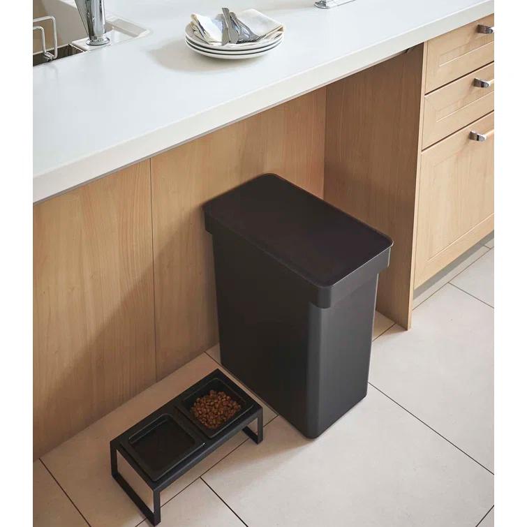 Yamazaki Home Airtight Pet Food Extra Large Storage Container With Transparent Lid, 6.6 gallons