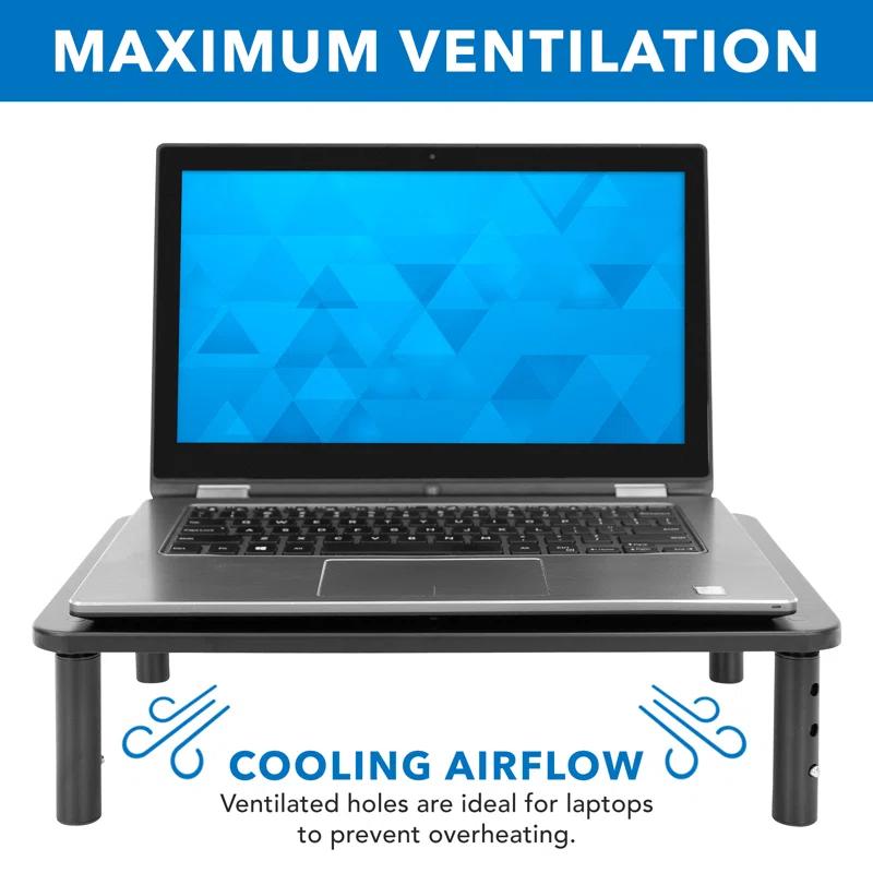 Mount-it Mount-It! Adjustable Monitor Riser | Metal Computer Screen Platform Stand For Desktop Or Laptop