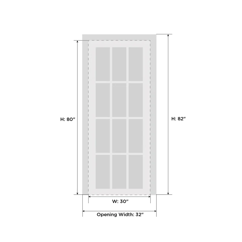 SARTODOORS Solid Wood Paneled French Doors