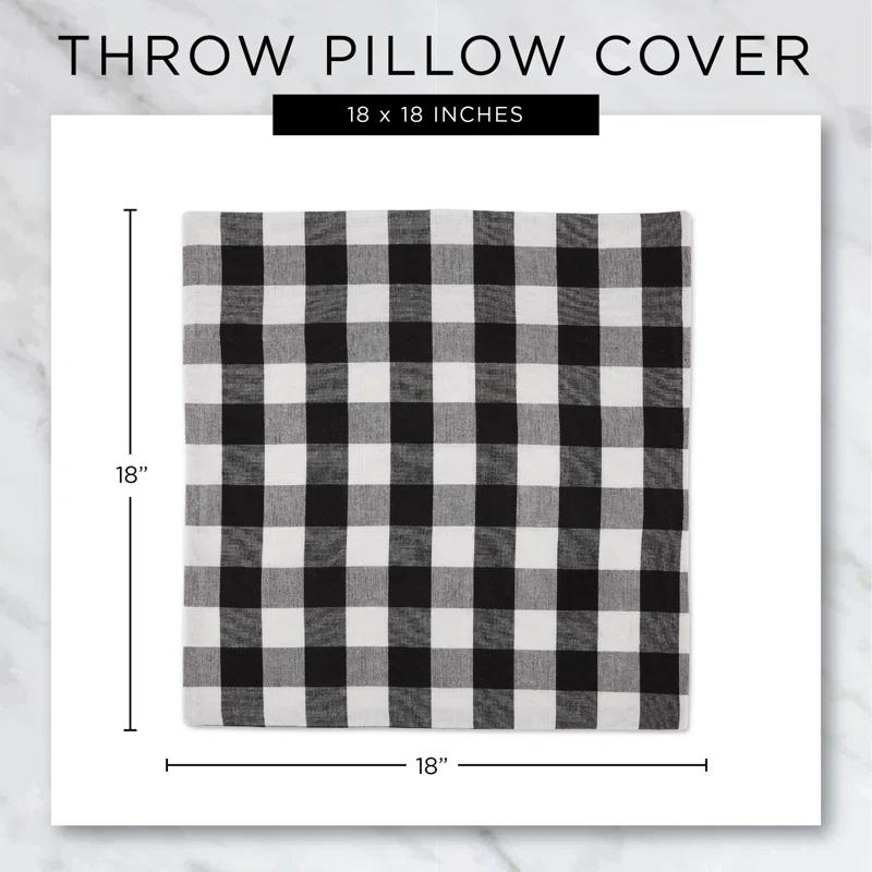 Design Imports Geometric Cotton Reversible Pillow Cover