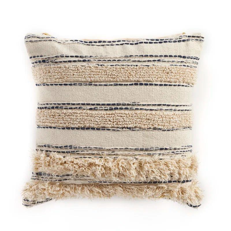 Evette Rios Ellisan Striped Cotton Throw Pillow