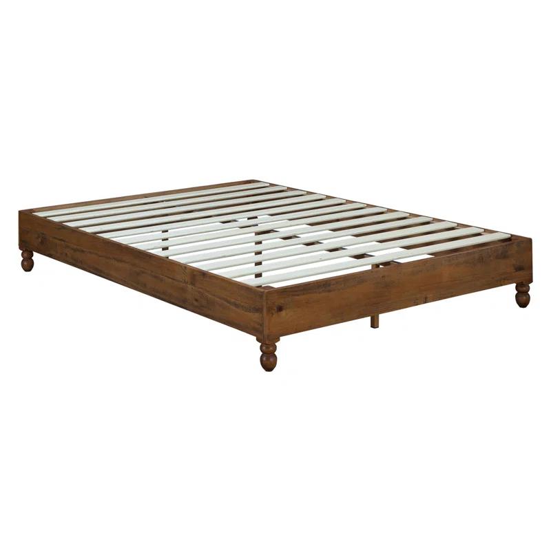 Millwood Pines 12" Wood Bed Frame