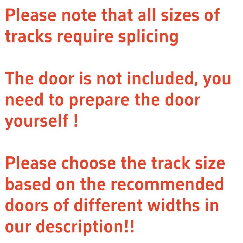 Lazio Steel Double Door Barn Door Hardware Kit Single Bypass