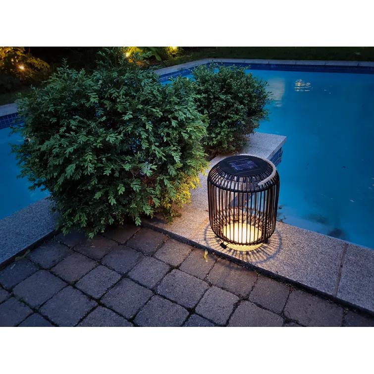 Bazz Solar Powered Integrated LED Outdoor Floor Lamp
