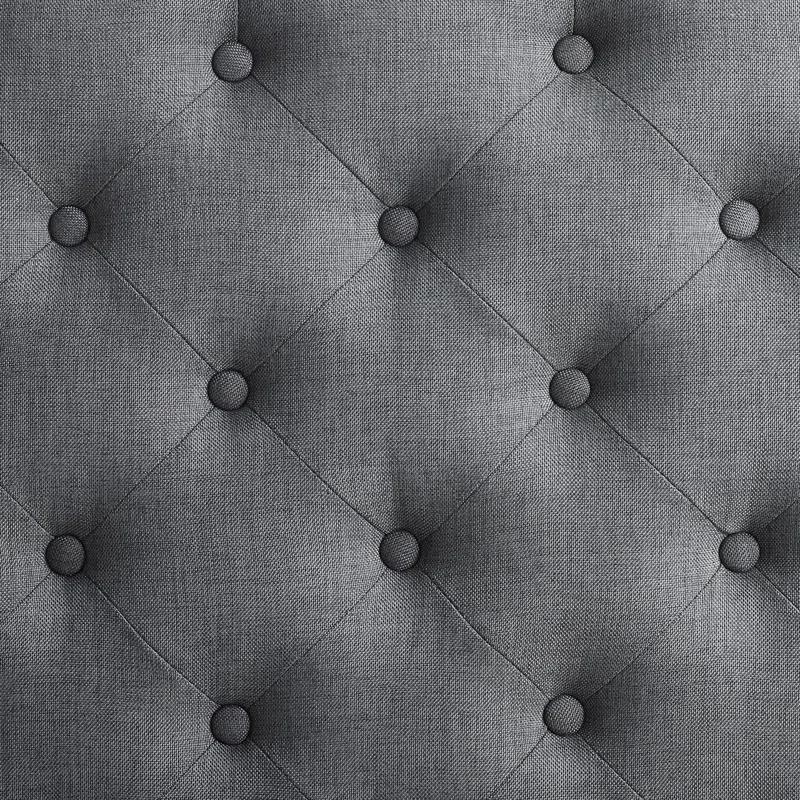 Kelly Clarkson Home Landis 35" Nailhead Trim Tufted Upholstered Ottoman