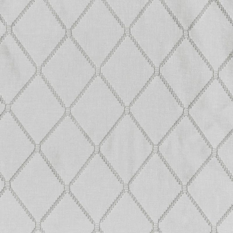Madison Park Irina Diamond Sheer Embroidered Waterfall Valance