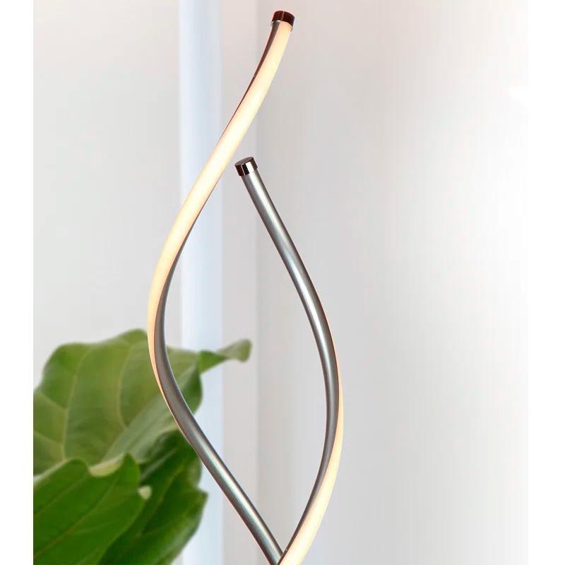 Brightech Embrace 60 in. Industrial 2-Light LED Energy Efficient Floor Lamp