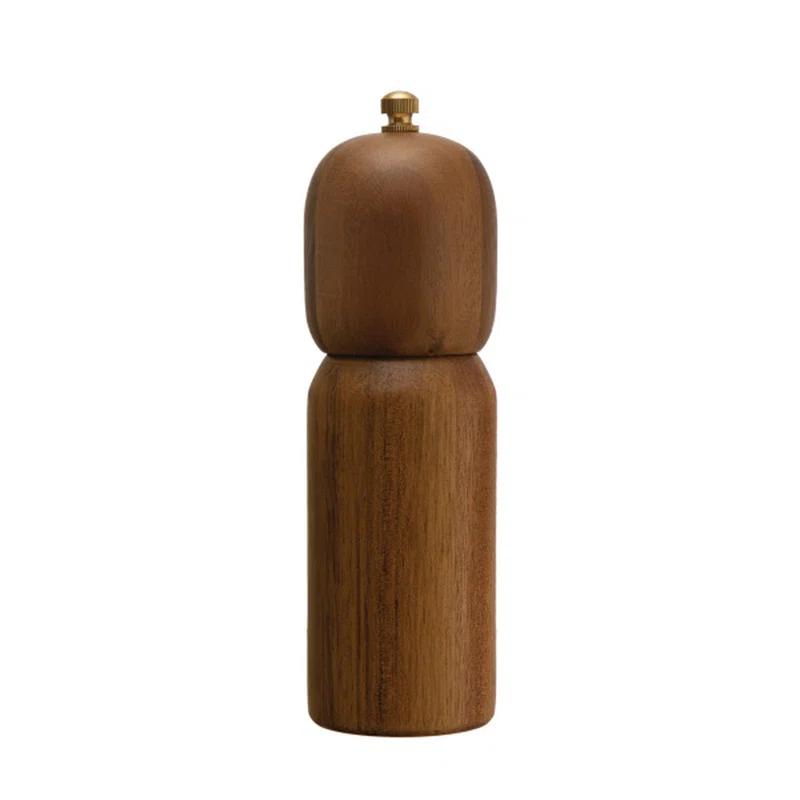 Creative Co-Op Modern Wood Salt And Pepper Mill,