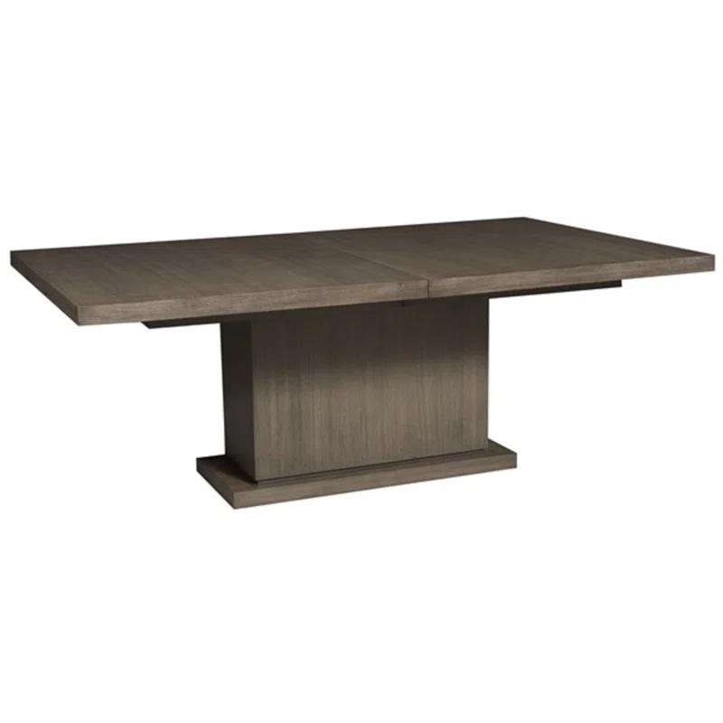 Vanguard Furniture Bradford Extendable Teak Solid Wood Pedestal Dining Table