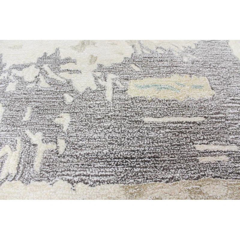 Bashian Rugs Handmade Tufted Ivory Rug