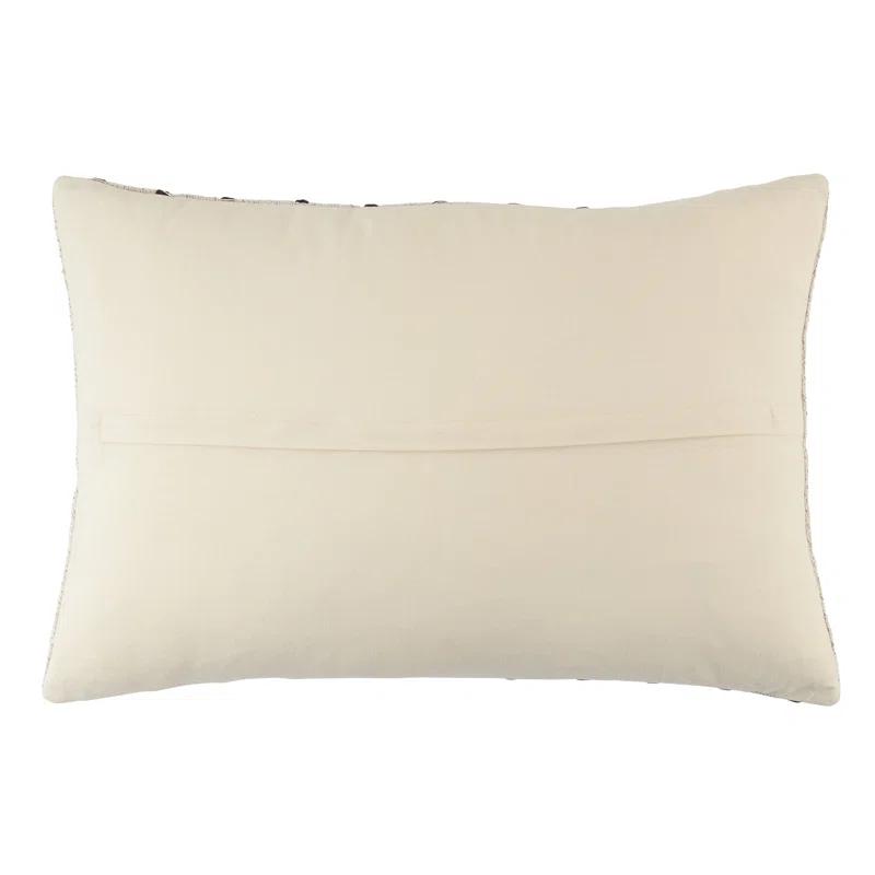Saro Coralee Collection Striped Cotton Throw Pillow