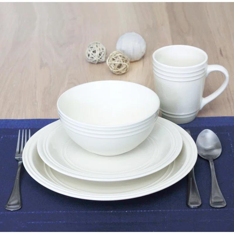 Baum 16 Piece Stoneware Dinnerware Set - Service for 4