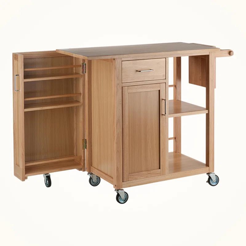 Skyline Decor Douglas 35.63'' H x 42.52'' W Utility Cart with Wheels