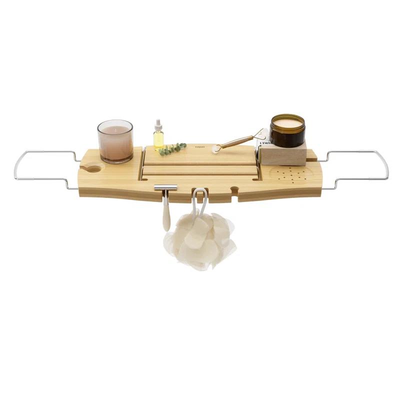 Aquala Freestanding Bamboo Bath Caddy