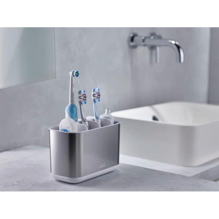 Joseph Joseph Joseph Joseph EasyStore Stainless Steel Large Toothbrush Holder