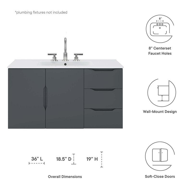 Modway Vitality 36" Bathroom Vanity