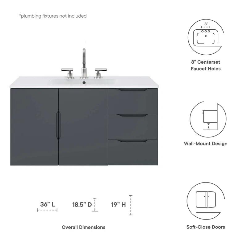 Modway Vitality 36" Bathroom Vanity