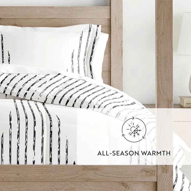 IEnjoy Home 7-Piece Bedding Bundle - Pattern Comforter and Sheet Set