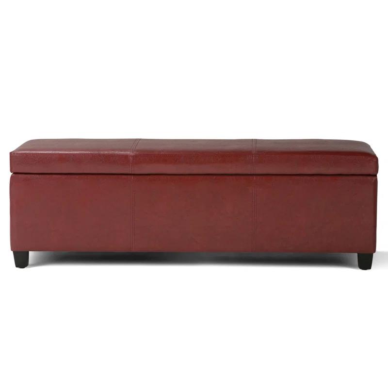 Simpli Home Avalon Storage Ottoman Bench,Assembled