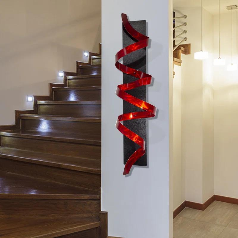 Orren Ellis Handmade Glam Abstract Wall Decor on Metal