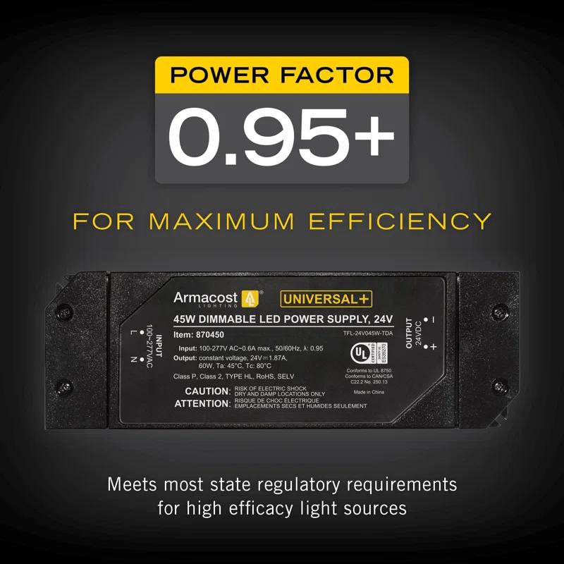 Universal+ Dimmable LED Driver 24V DC, Electronic Transformer