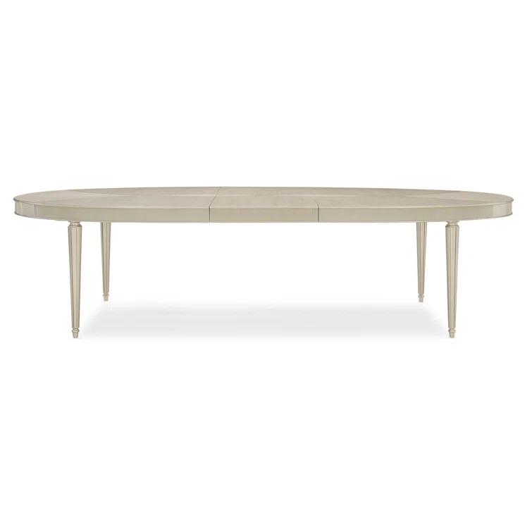 Caracole Classic Maple Oval Metal Base Dining Table