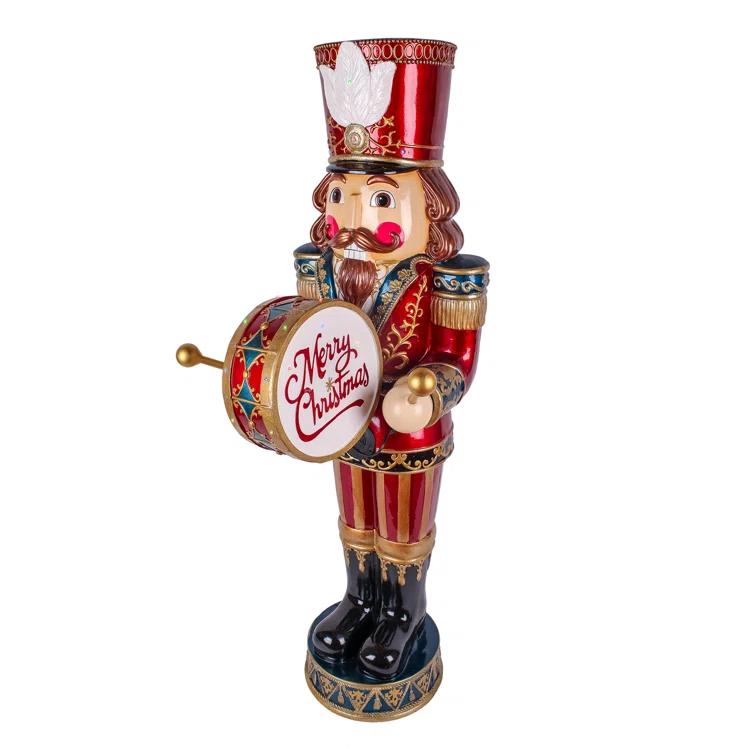 The Holiday Aisle® 58 in. Animated Nutcracker with Multicolor Lights and Music
