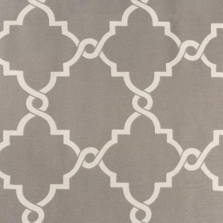 Madison Park Fretwork Print Grommet Top Single Window Curtain Panel