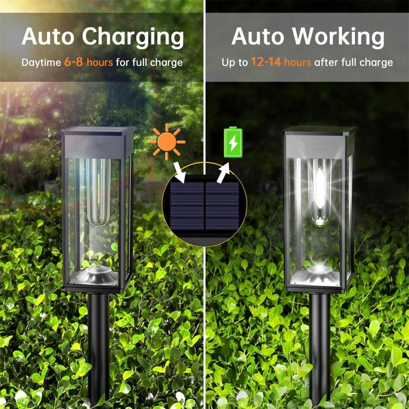 Cool White Solar Powered Integrated LED Pathway Light