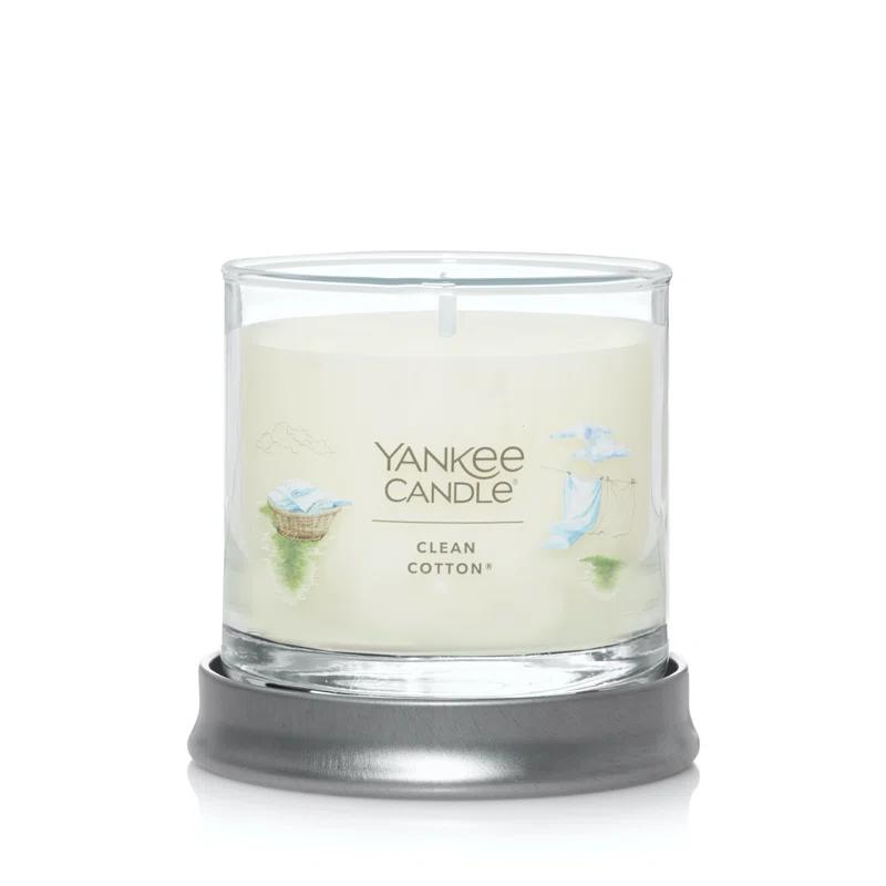 YANKEE CANDLE Signature Clean Cotton Scented Tumbler Candle