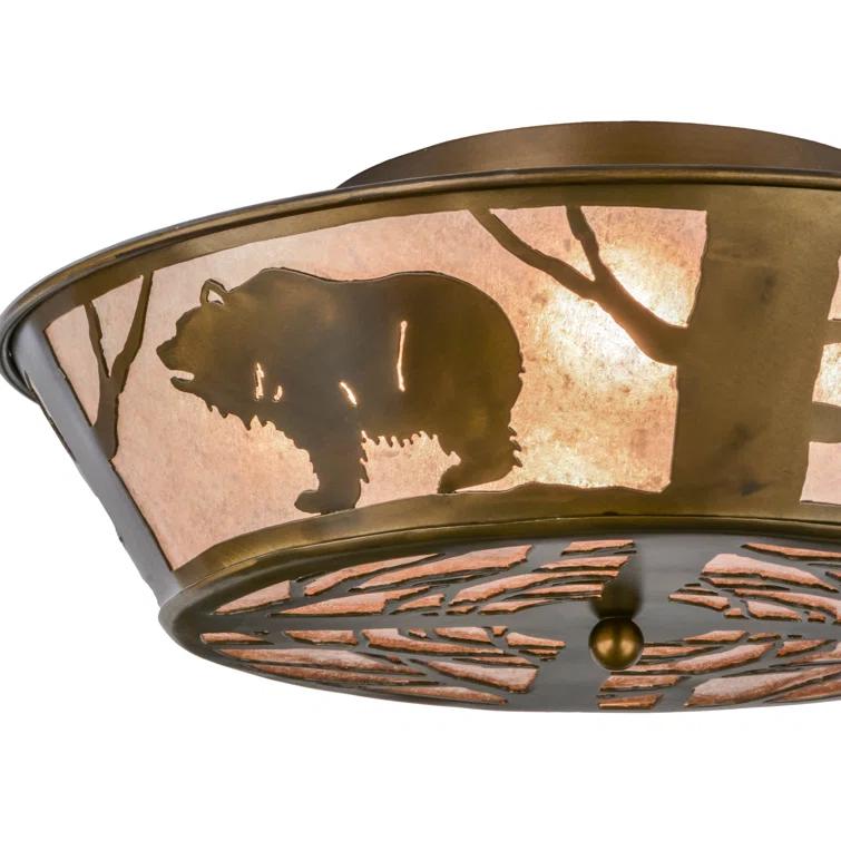 Meyda Lighting Mica Semi Flush Mount