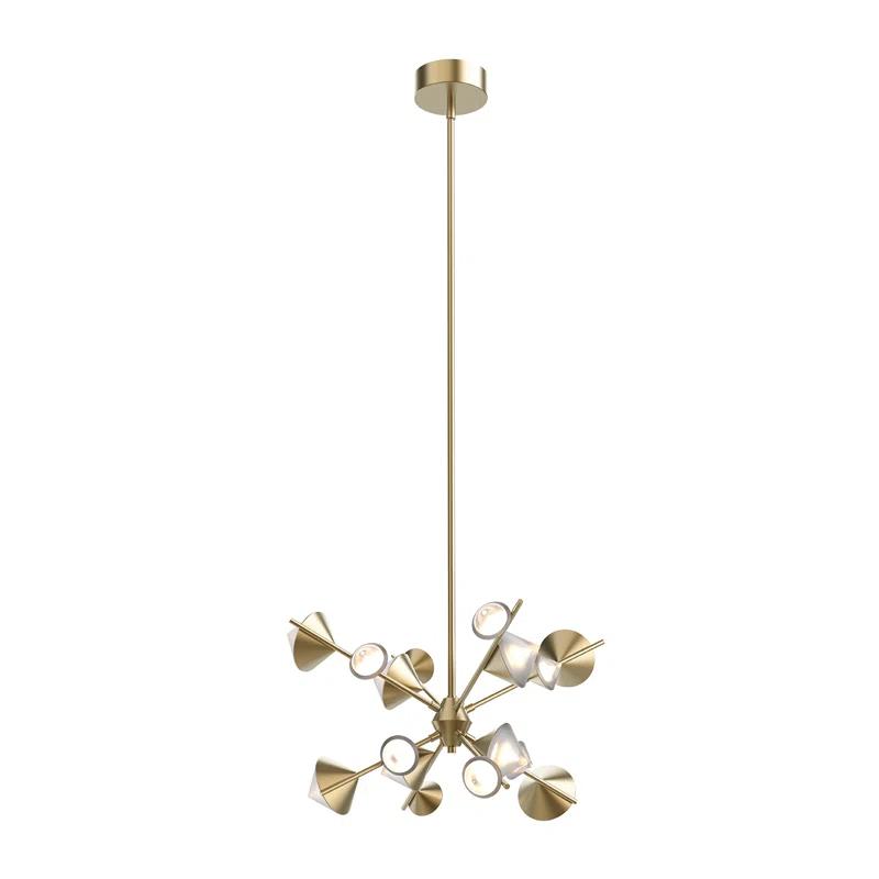 Kuzco Lighting Geode Dimmable LED Sputnik Modern Linear Chandelier