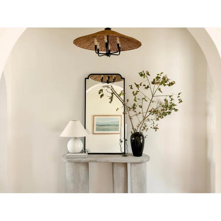 Isolde Floor Mirror - Black