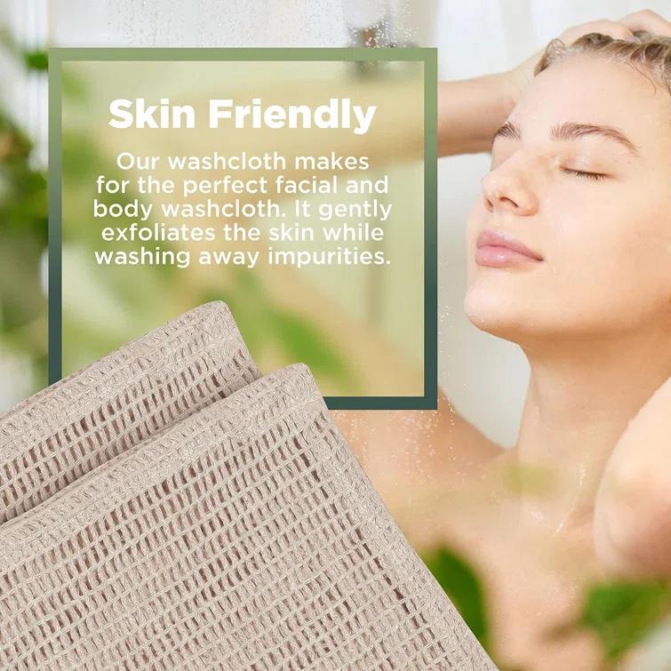 Bean Products Skin-Friendly Washcloths for Bathroom and Kitchen Fast-Drying Wash Cloths for Effective Cleaning
