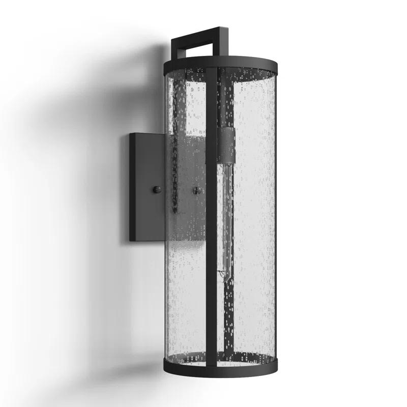 Iriye Single Light Cylinder Outdoor Aluminum Wall Light