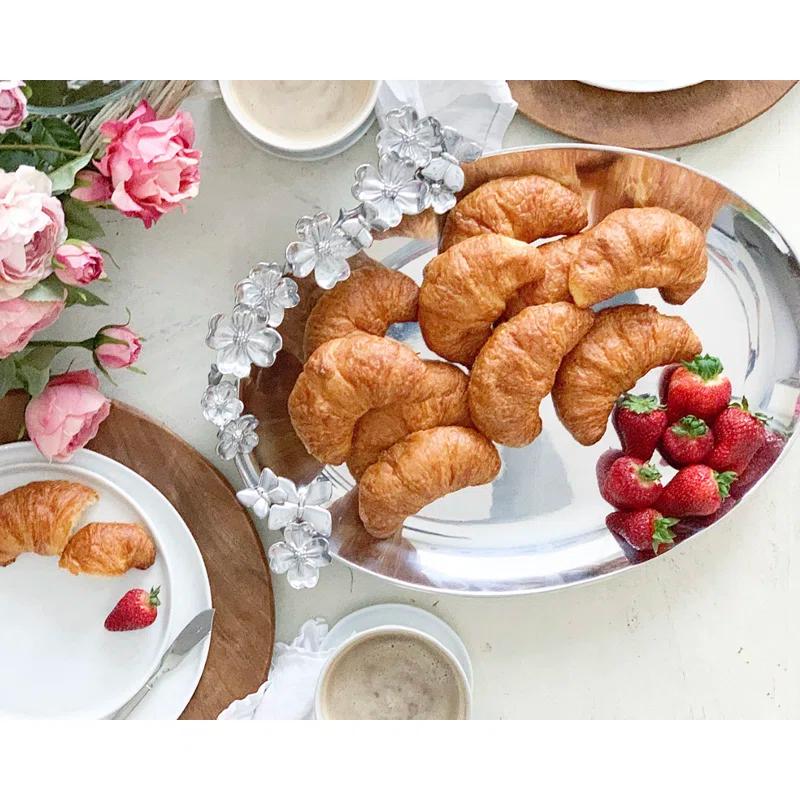 Arthur Court Designs Arthur Court Designs Dogwood Aluminum Platter