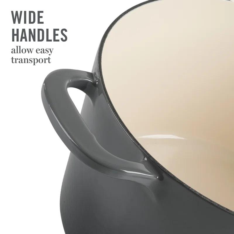 Martha Stewart Martha Stewart Gatwick 7 qt. Cast Iron Round Dutch Oven with Lid