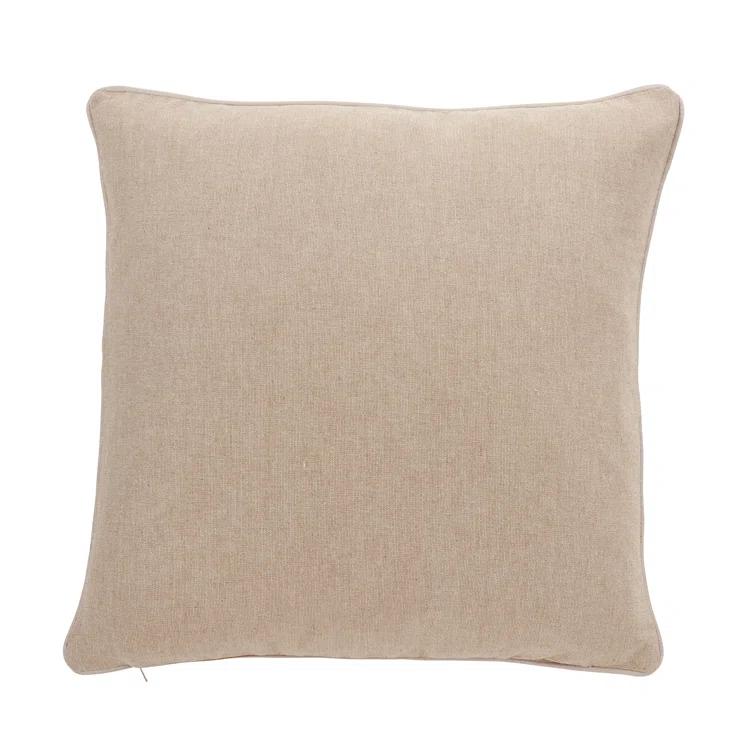 Saro Posh Collection Linen Throw Pillow