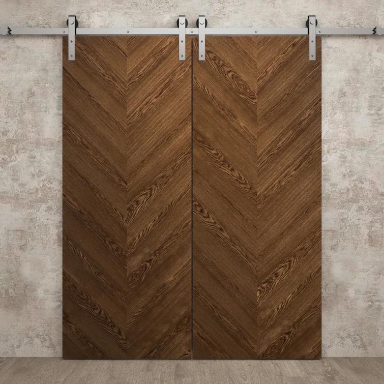SARTODOORS Slab Door Panel | Ego 5005 | Wood Veneer Doors | Pocket Closet Sliding Barn