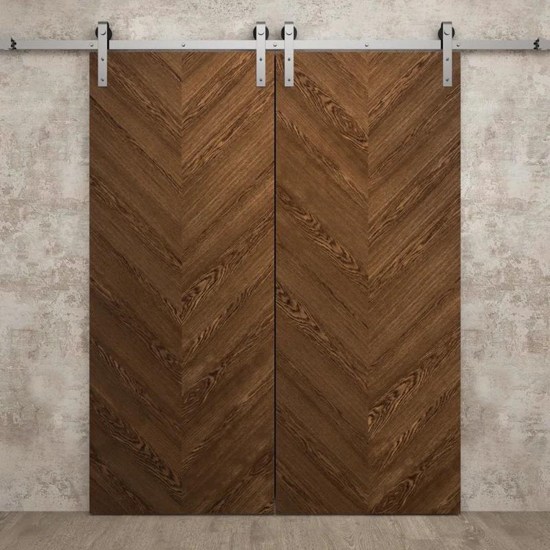 SARTODOORS Slab Door Panel | Ego 5005 | Wood Veneer Doors | Pocket Closet Sliding Barn