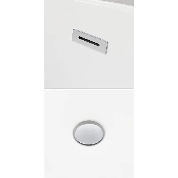 Wyndham Collection Rebecca 65'' x 32'' Freestanding Soaking Acrylic Bathtub WCOBT101465