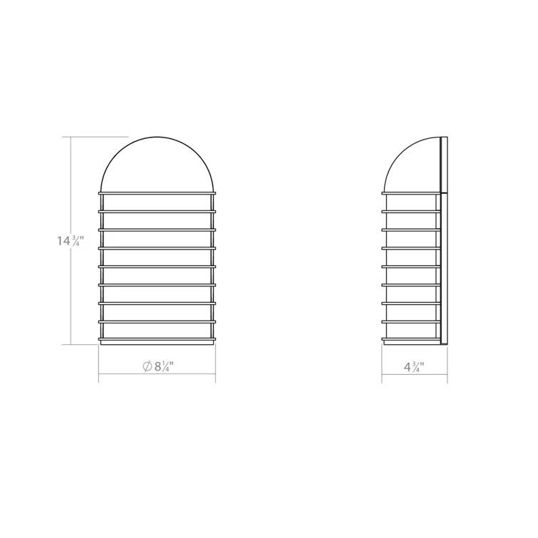 SONNEMAN Inside-Out LED Flush Mounted Sconce