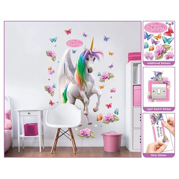 WallPops! Magical Unicorn Peel & Stick Border