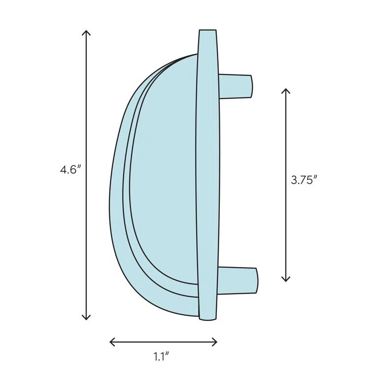 Belwith Keeler Fuller 3 3/4'' Center To Center Cup/Bin Pull