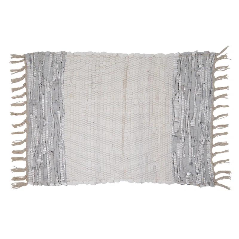 Saro Les Fêtes Chindi Striped Rectangle Placemat (Set of 4)